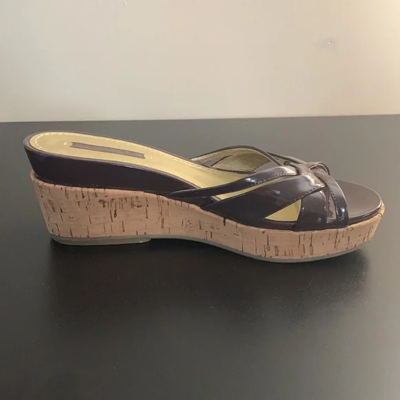 Bandolino Brown Wedge Sandals - Picture 3 of 8